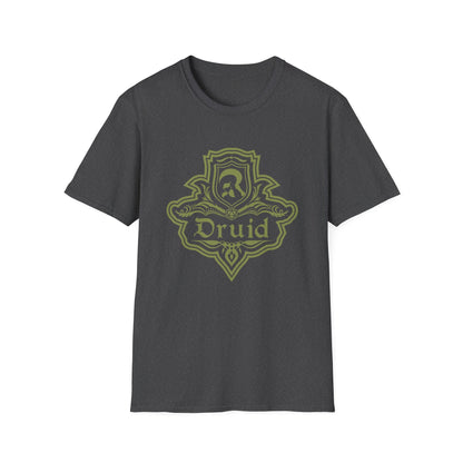 Printify T-Shirt Dark Heather / S DnD Druid Class Emblem T-Shirt - Dungeons & Dragons Druid Tee