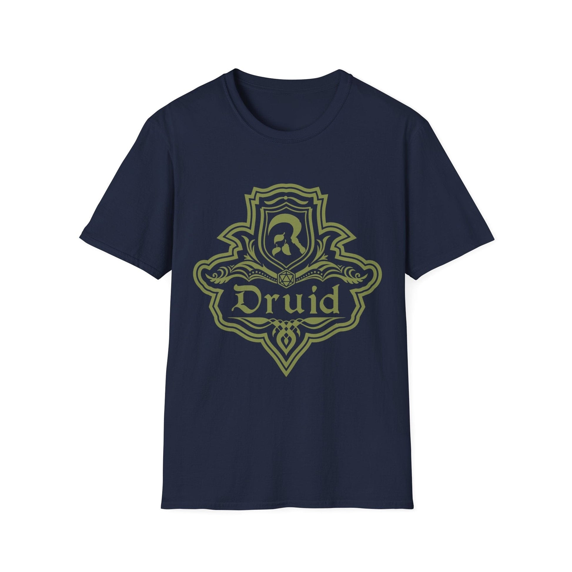 Printify T-Shirt Navy / S DnD Druid Class Emblem T-Shirt