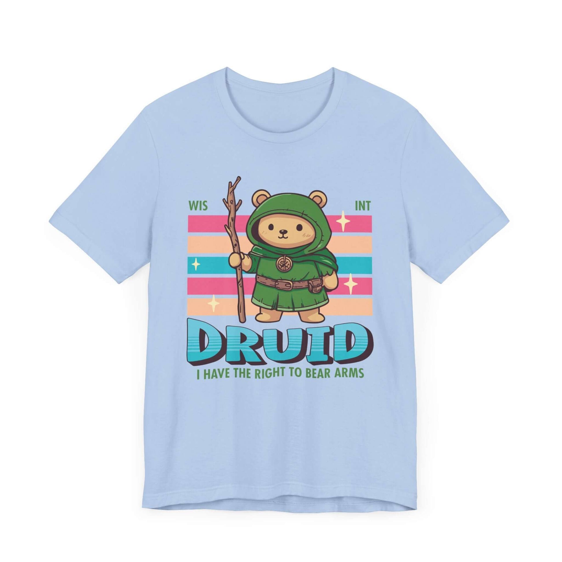 Printify T-Shirt Baby Blue / S DnD Druid Shirt - D&D Kawaii Class T-shirt