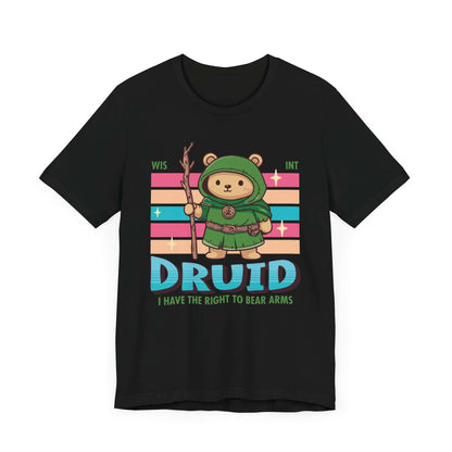 Printify T-Shirt Black / S DnD Druid Shirt - D&D Kawaii Class T-shirt