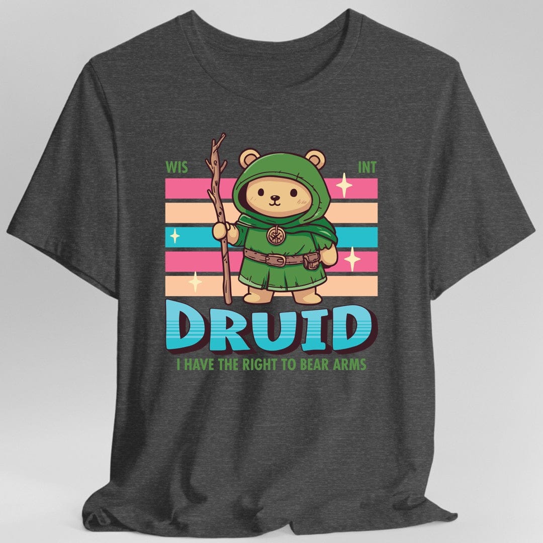 Printify T-Shirt Dark Heather / S DnD Druid Shirt - D&D Kawaii Class T-shirt