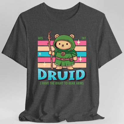 Printify T-Shirt Dark Heather / S DnD Druid Shirt - D&D Kawaii Class T-shirt