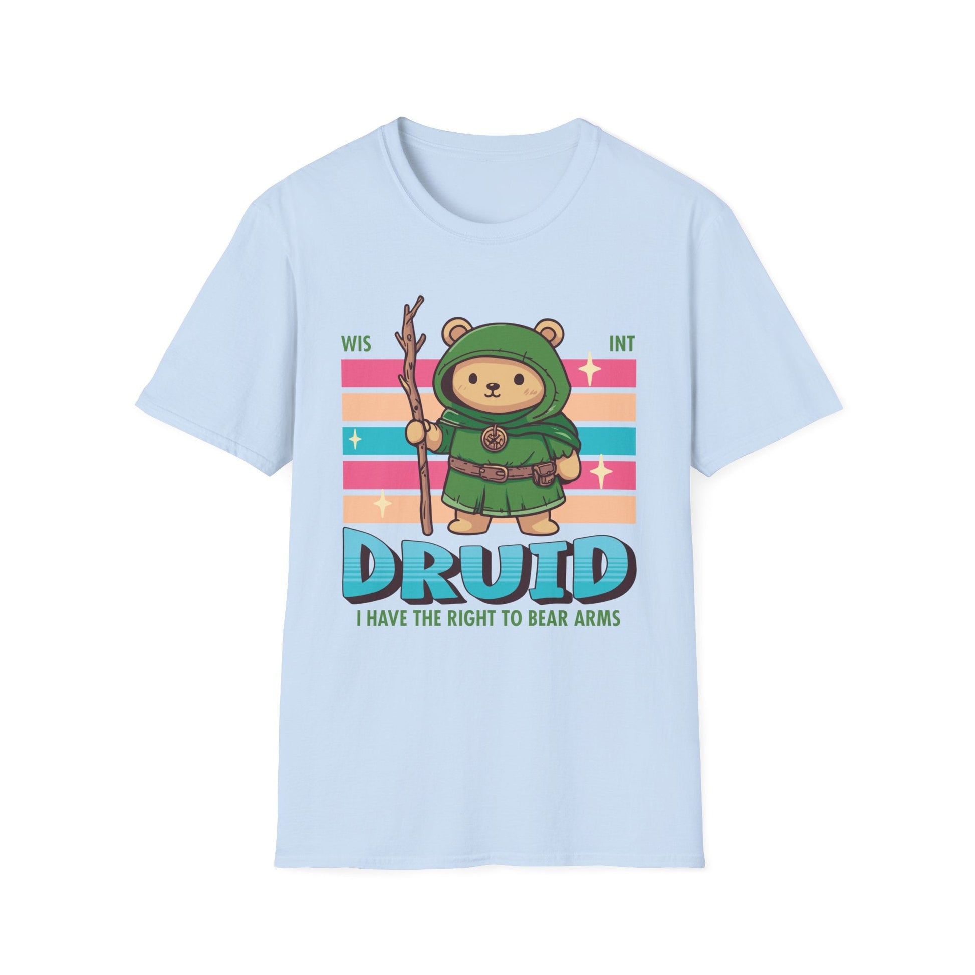 Printify T-Shirt Light Blue / S DnD Druid Shirt - D&D Kawaii Class T-shirt