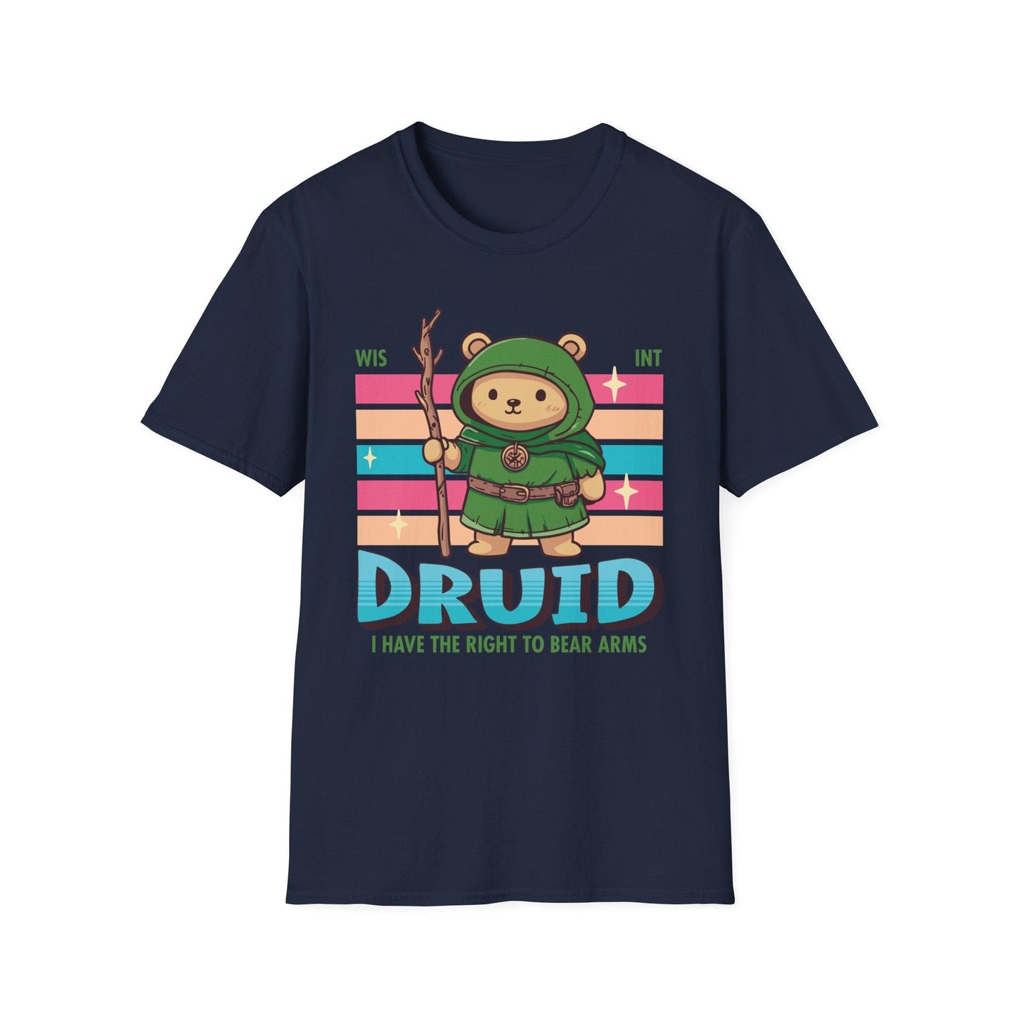 Printify T-Shirt Navy / S DnD Druid Shirt - D&D Kawaii Class T-shirt