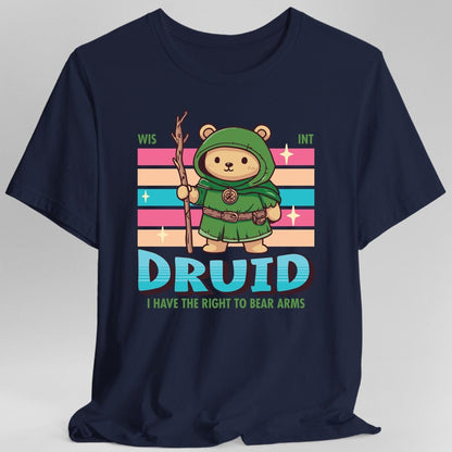 Printify T-Shirt Navy / S DnD Druid Shirt - D&D Kawaii Class T-shirt