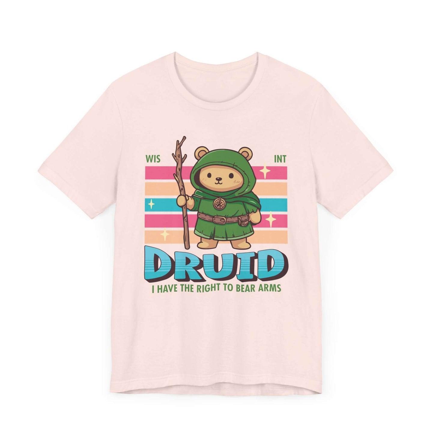 Printify T-Shirt Soft Pink / S DnD Druid Shirt - D&D Kawaii Class T-shirt