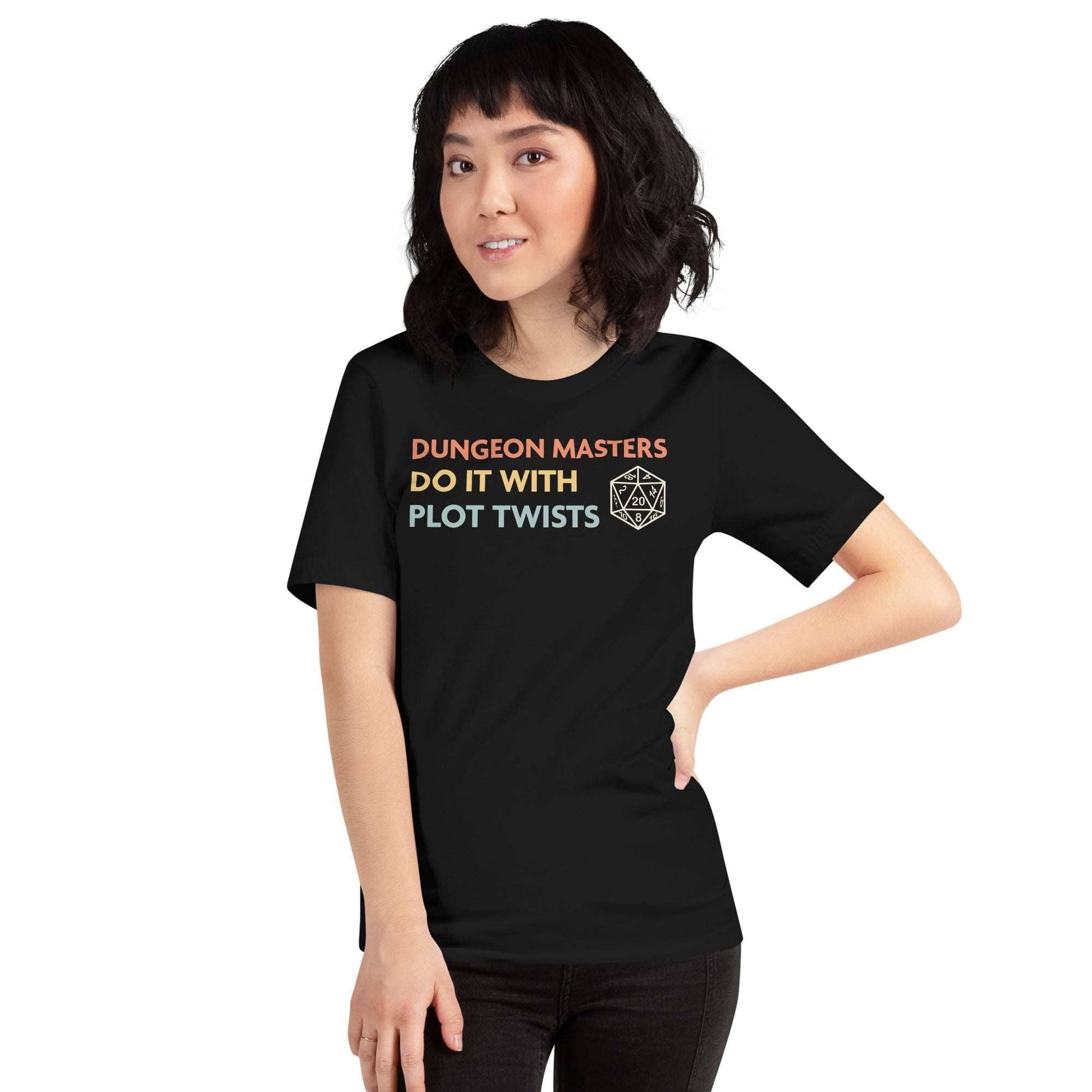 Printify T-Shirt DnD Dungeon Masters Do It With Plot Twists Shirt