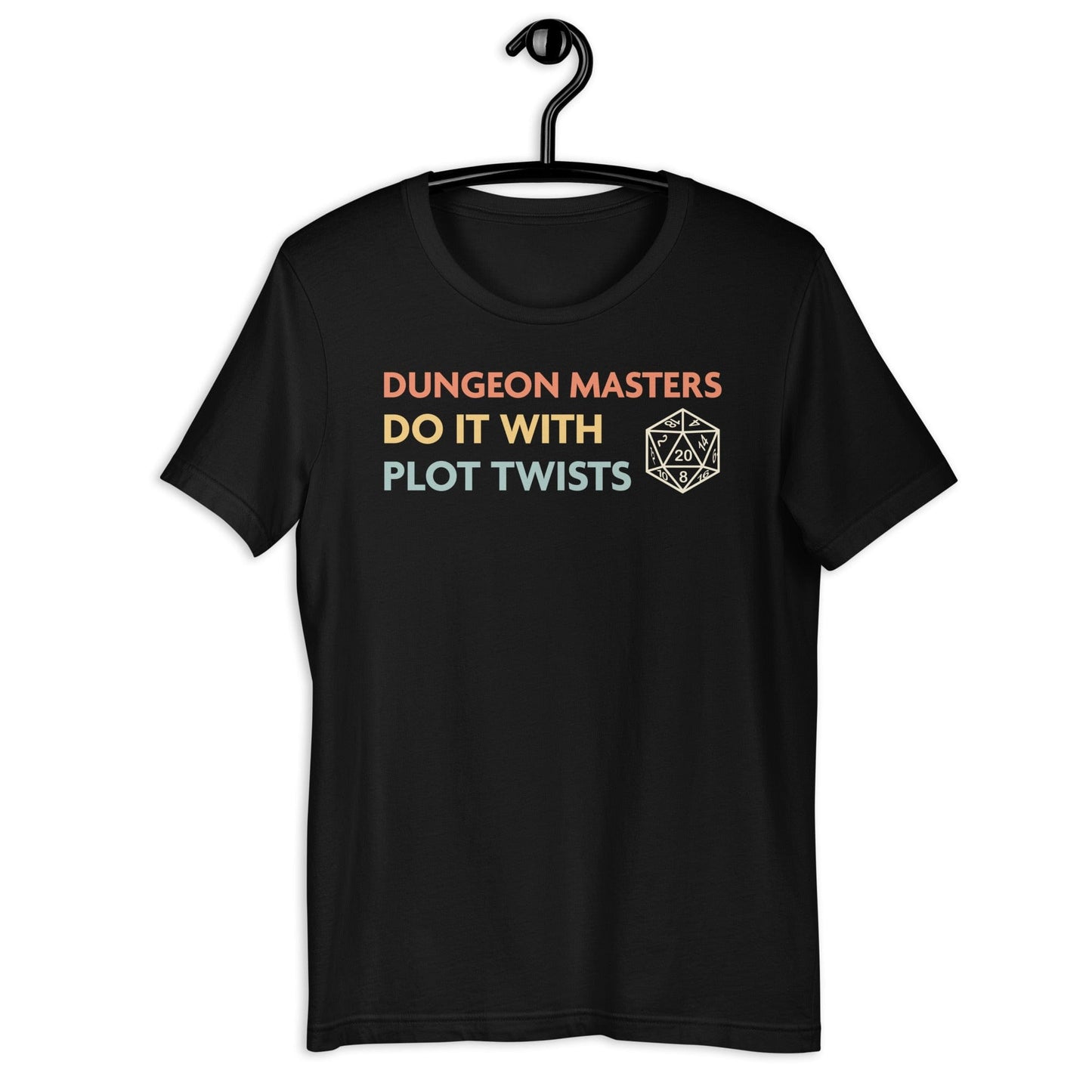 Printify T-Shirt Black / S DnD Dungeon Masters Do It With Plot Twists Shirt