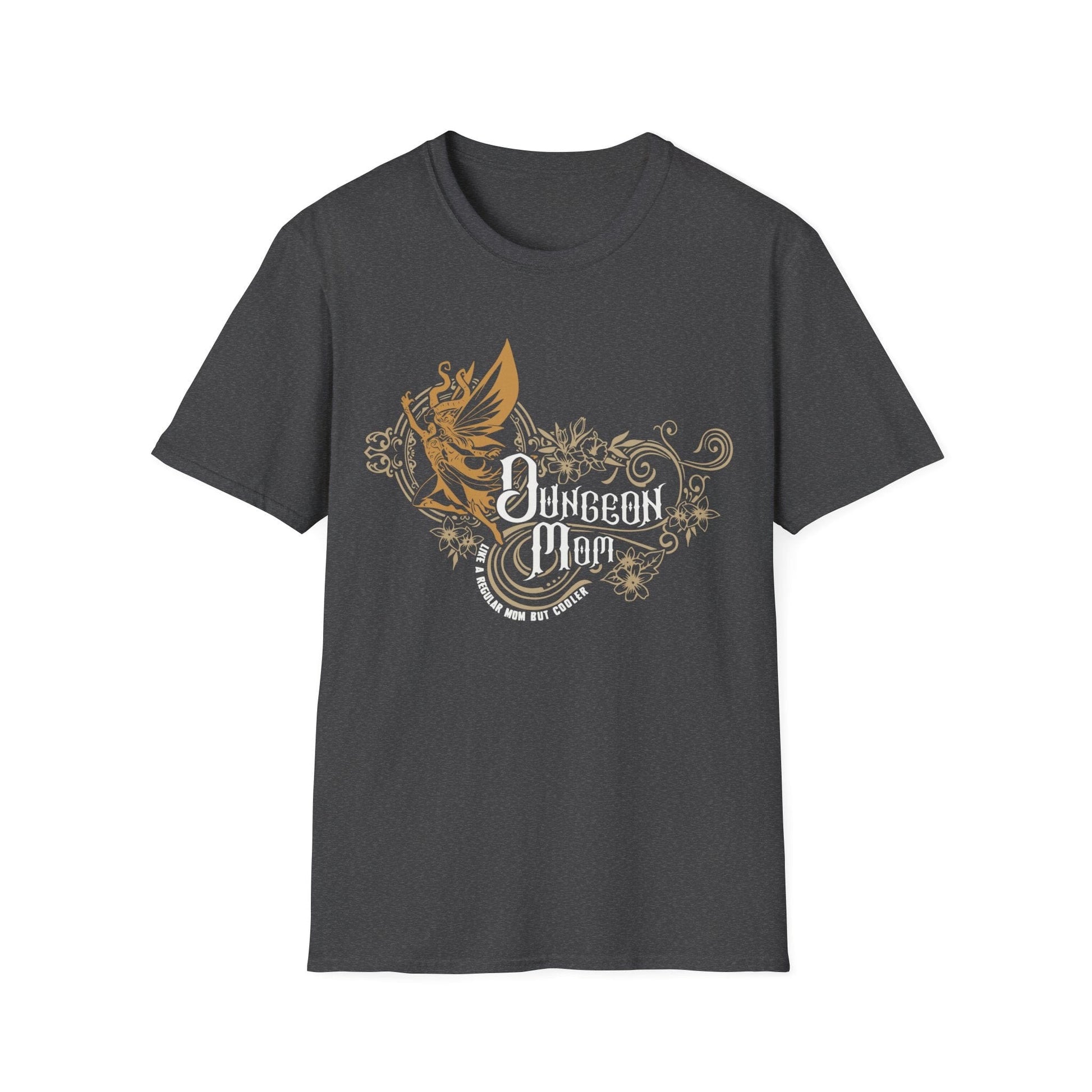 Printify T-Shirt Dark Heather / S DnD Dungeon Mom T-Shirt