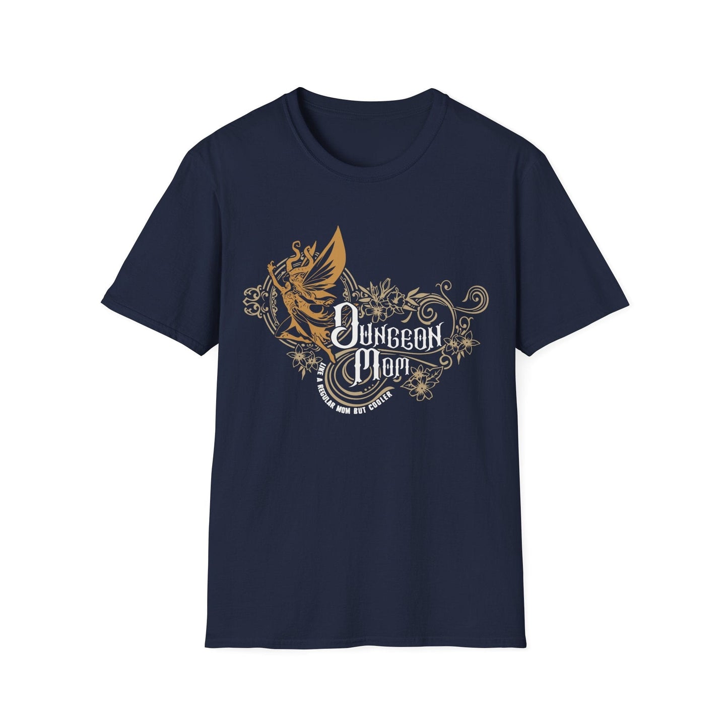 Printify T-Shirt Navy / S DnD Dungeon Mom T-Shirt
