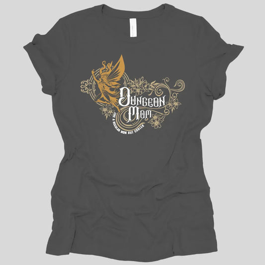 Printify T-Shirt Asphalt / S DnD Dungeon Mom Women's T-Shirt