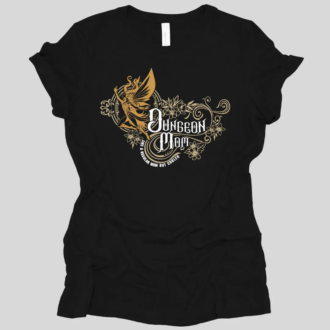 Printify T-Shirt Black / S DnD Dungeon Mom Women's T-Shirt