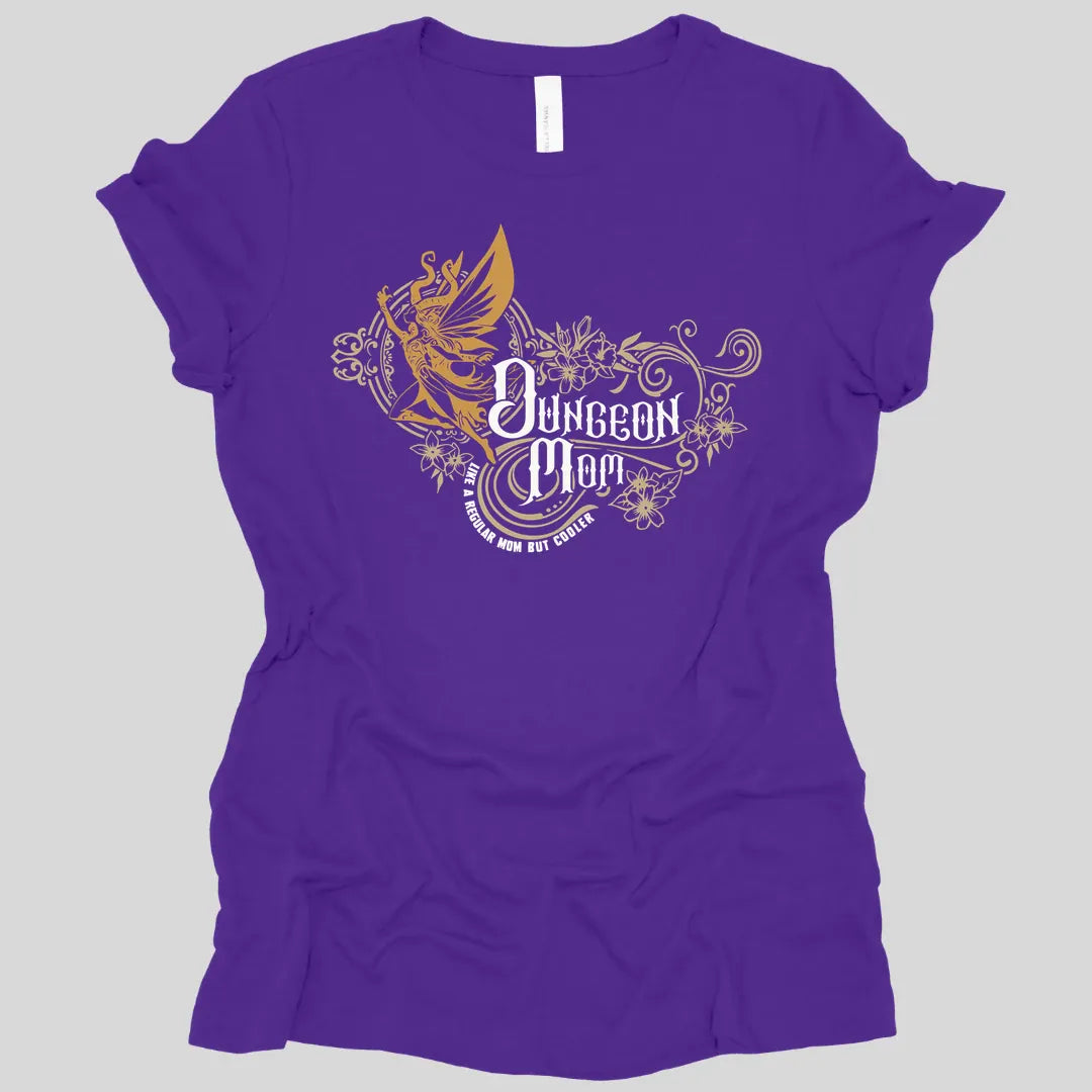 Printify T-Shirt Team Purple / S DnD Dungeon Mom Women's T-Shirt