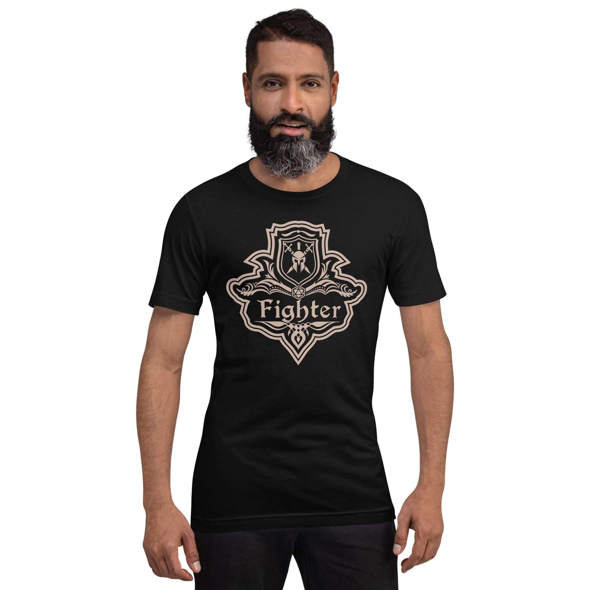 Printify T-Shirt DnD Fighter Class Emblem T-Shirt