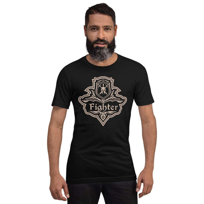 Printify T-Shirt DnD Fighter Class Emblem T-Shirt