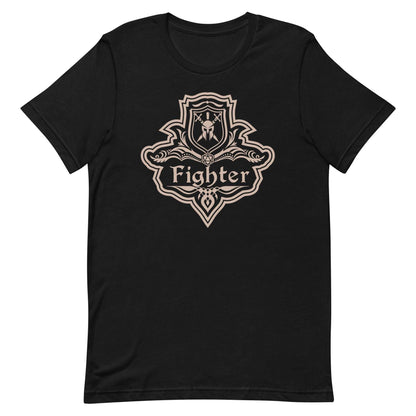 Printify T-Shirt Black / S DnD Fighter Class Emblem T-Shirt