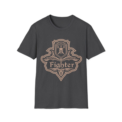 Printify T-Shirt Dark Heather / S DnD Fighter Class Emblem T-Shirt
