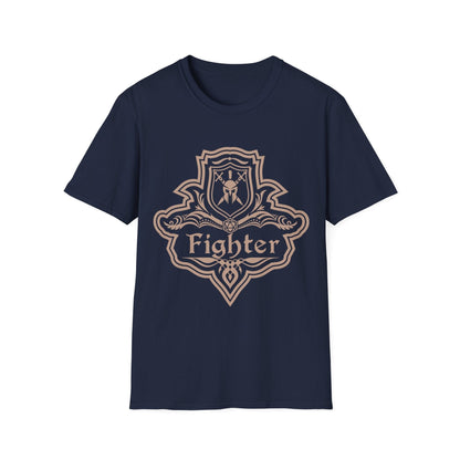 Printify T-Shirt Navy / S DnD Fighter Class Emblem T-Shirt
