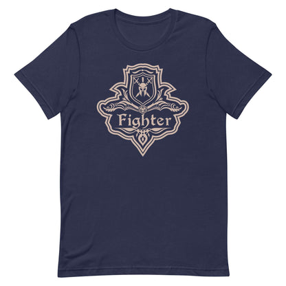 Printify T-Shirt Navy / S DnD Fighter Class Emblem T-Shirt