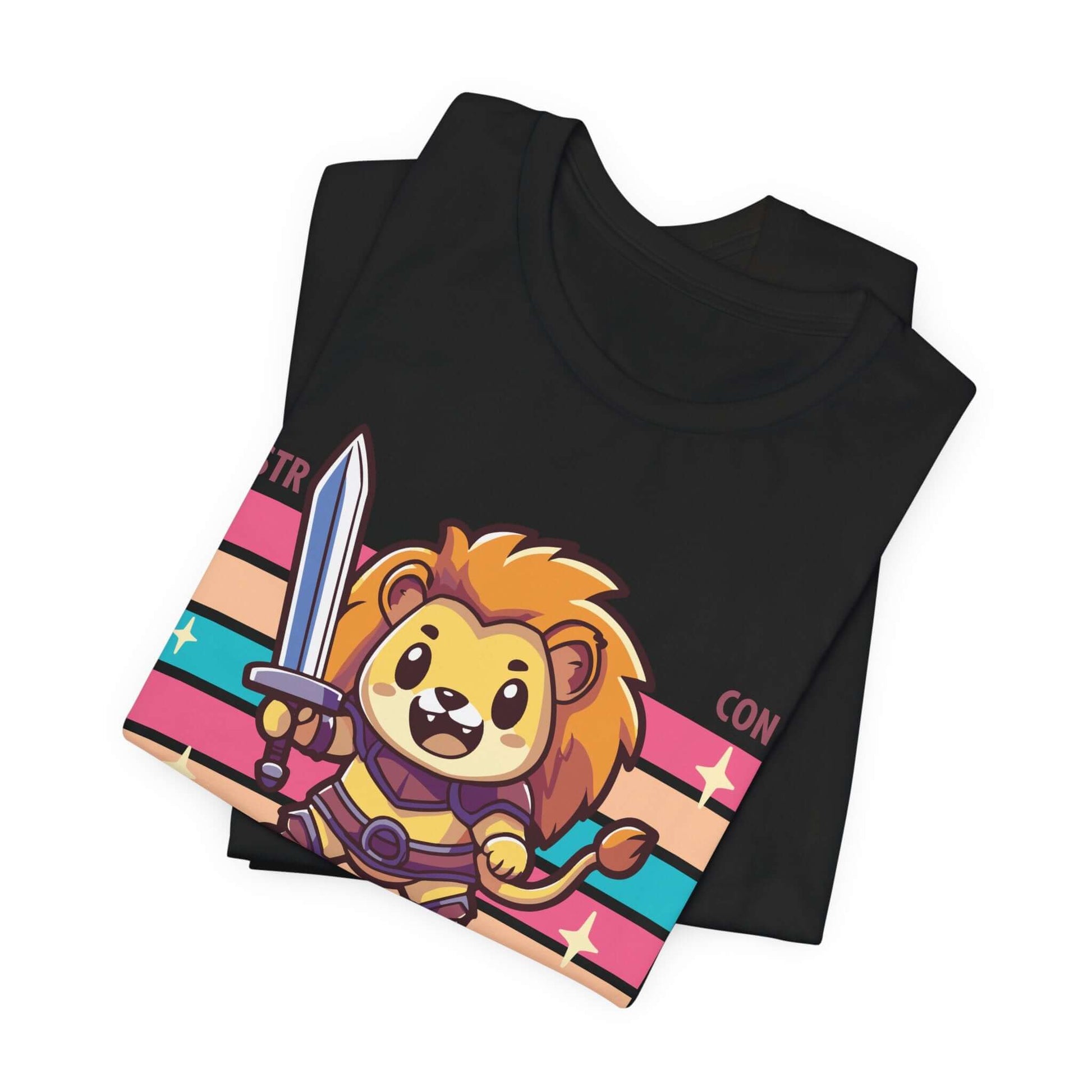 Printify T-Shirt DnD Fighter Shirt - D&D Kawaii Class T-shirt