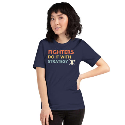 Printify T-Shirt DnD Fighters Do It With Strategy Shirt