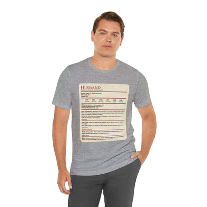 Printify T-Shirt DnD Husband Stat Block T-Shirt