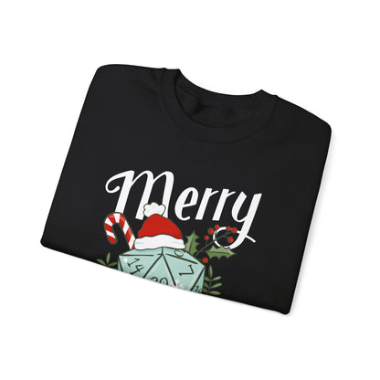 Printify Sweatshirt DnD Merry Critmas Sweatshirt