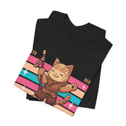 Printify T-Shirt DnD Monk Shirt - D&D Kawaii Class T-shirt