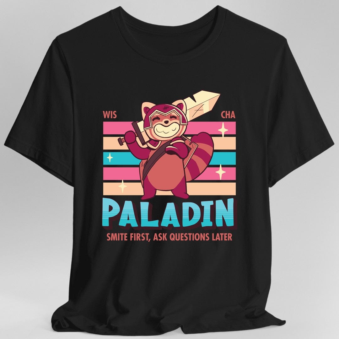 Printify T-Shirt Black / S DnD Paladin Shirt - D&D Kawaii Class T-shirt