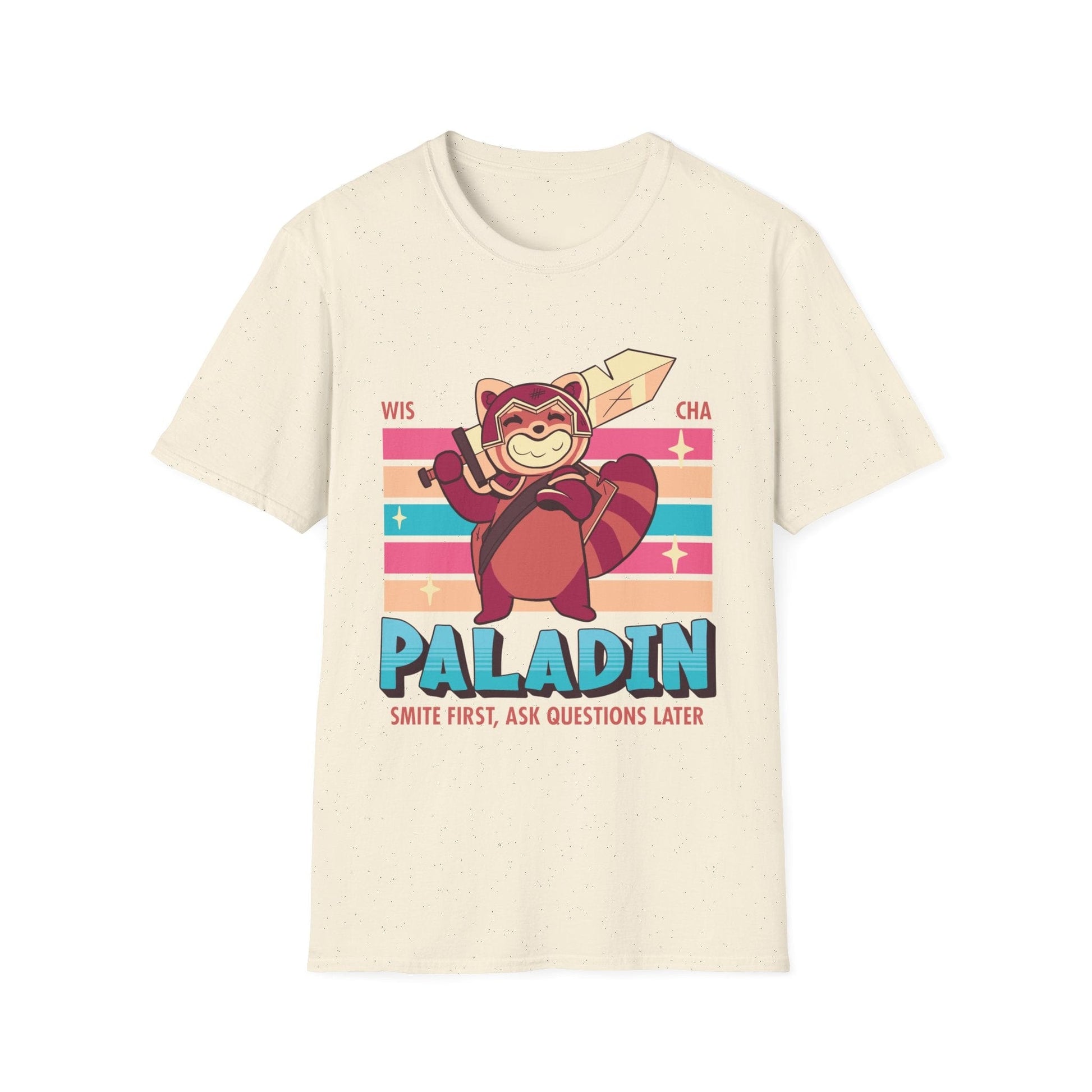 Printify T-Shirt Natural / S DnD Paladin Shirt - D&D Kawaii Class T-shirt