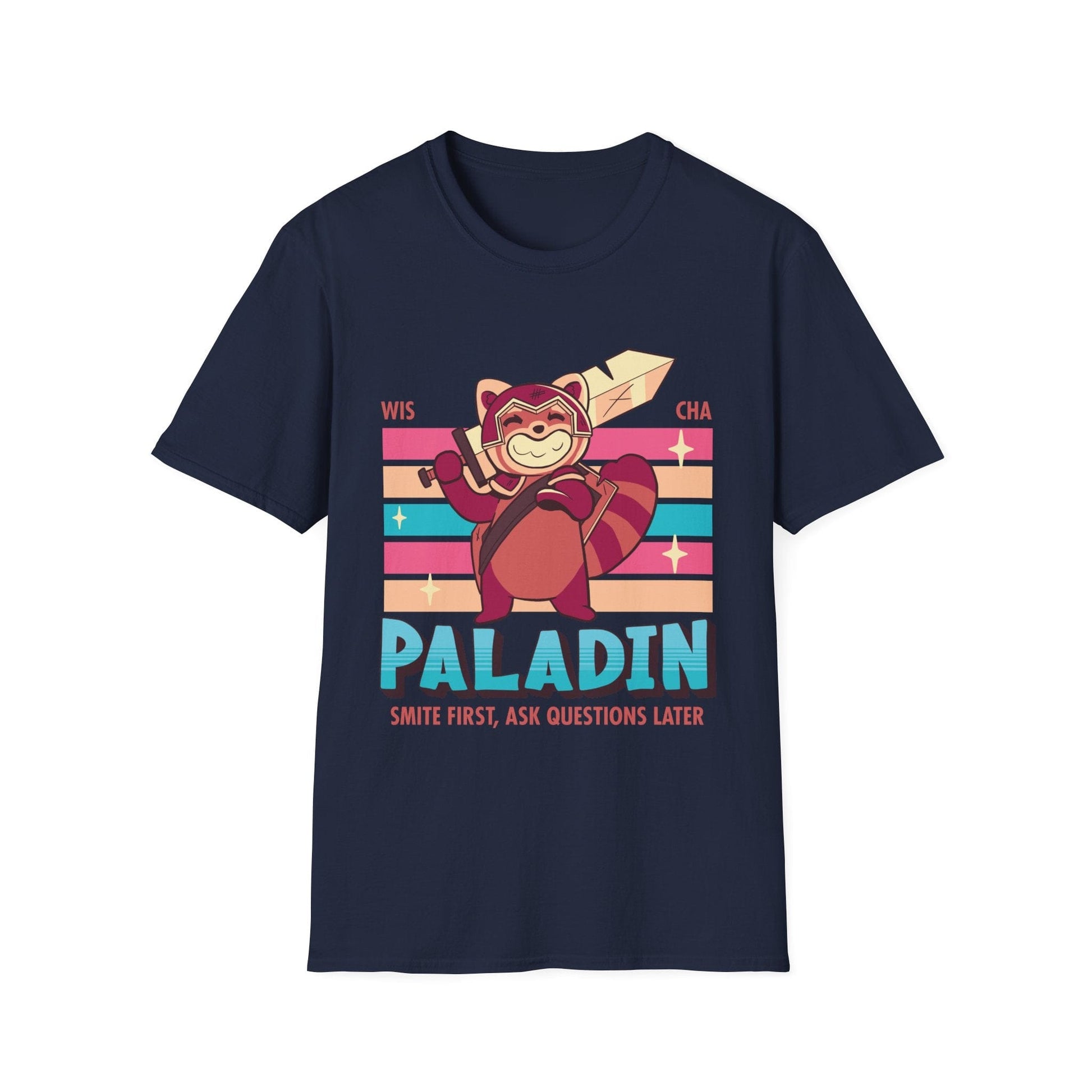 Printify T-Shirt Navy / S DnD Paladin Shirt - D&D Kawaii Class T-shirt