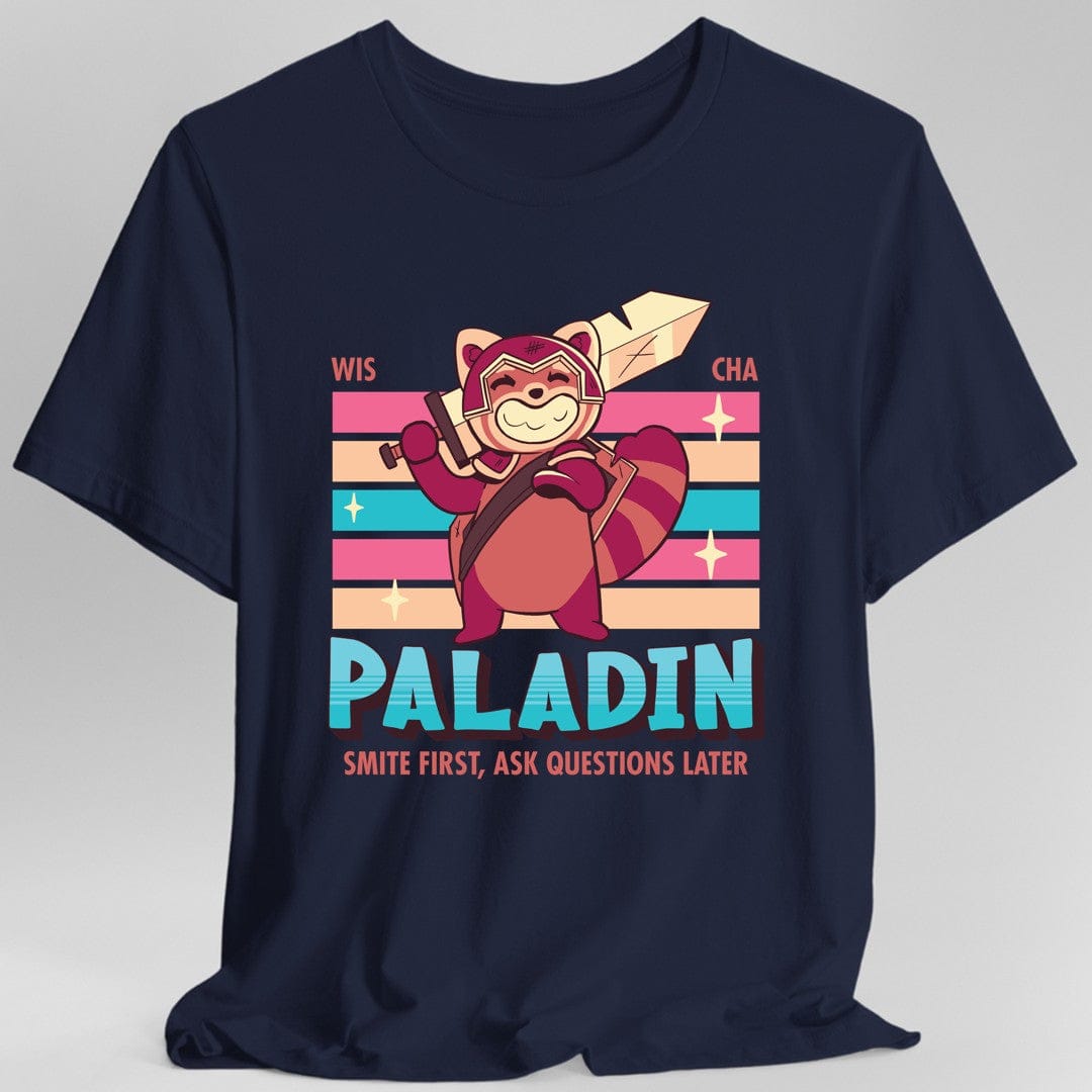 Printify T-Shirt Navy / S DnD Paladin Shirt - D&D Kawaii Class T-shirt