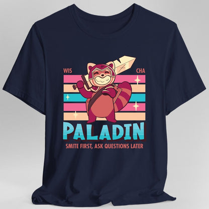 Printify T-Shirt Navy / S DnD Paladin Shirt - D&D Kawaii Class T-shirt
