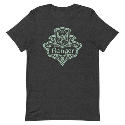 Printify T-Shirt Dark Grey Heather / S DnD Ranger Class Emblem T-Shirt