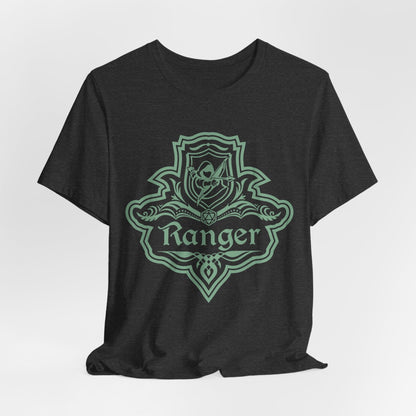 Printify T-Shirt Dark Heather / S DnD Ranger Class Emblem T-Shirt