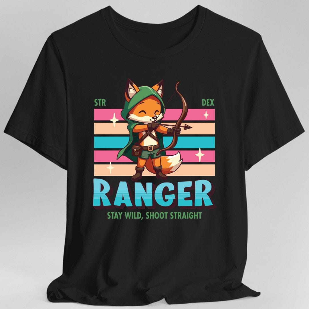 Printify T-Shirt Black / S DnD Ranger Shirt - D&D Kawaii Class T-shirt
