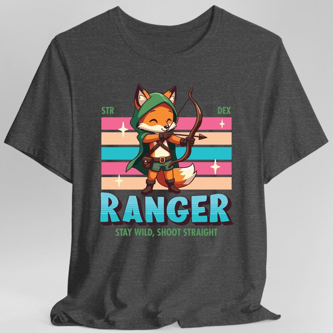 Printify T-Shirt Dark Heather / S DnD Ranger Shirt - D&D Kawaii Class T-shirt