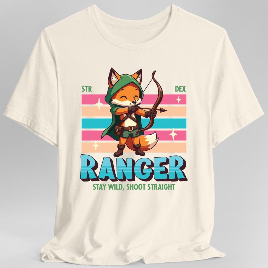 Printify T-Shirt Natural / S DnD Ranger Shirt - D&D Kawaii Class T-shirt