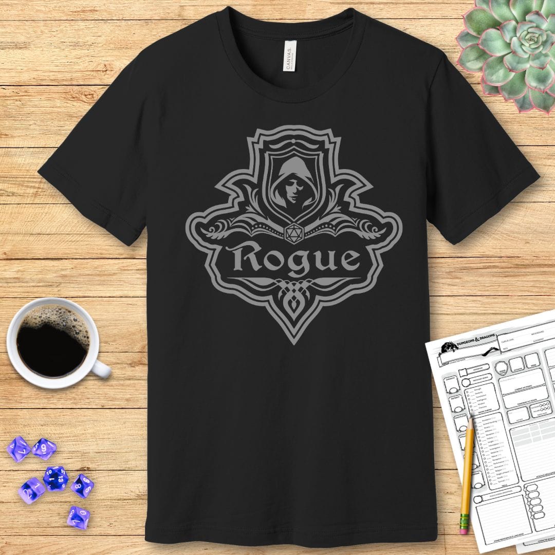 Printify T-Shirt DnD Rogue Class Emblem T-Shirt