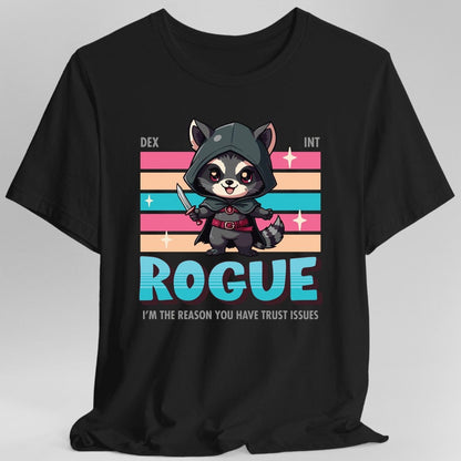 Printify T-Shirt Black / S DnD Rogue Shirt - D&D Kawaii Class T-shirt