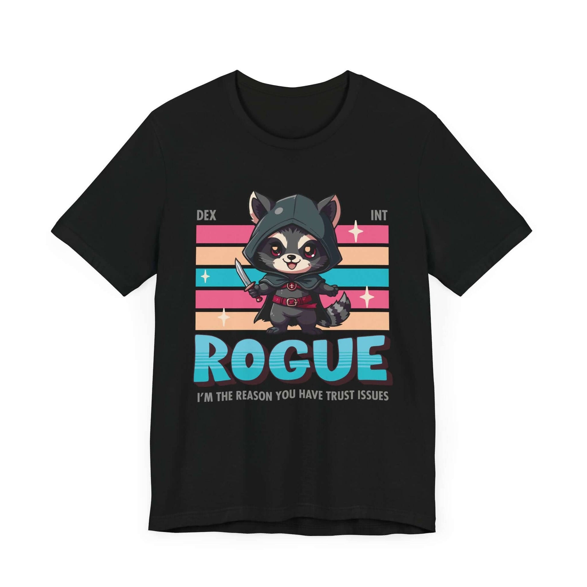 Printify T-Shirt Black / S DnD Rogue Shirt - D&D Kawaii Class T-shirt