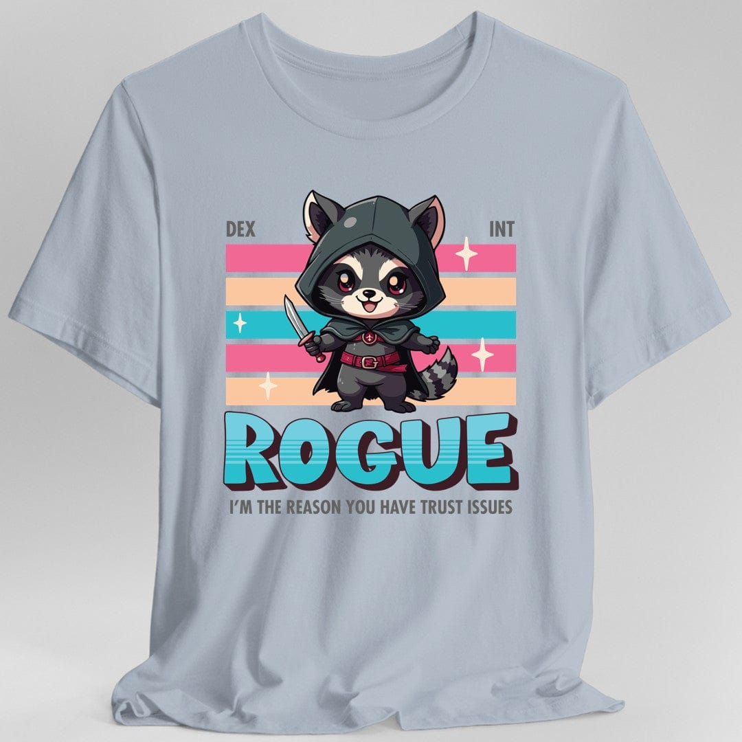 Printify T-Shirt Light Blue / S DnD Rogue Shirt - D&D Kawaii Class T-shirt