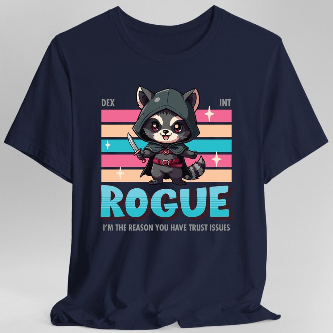 Printify T-Shirt Navy / S DnD Rogue Shirt - D&D Kawaii Class T-shirt
