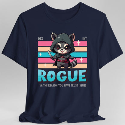 Printify T-Shirt Navy / S DnD Rogue Shirt - D&D Kawaii Class T-shirt