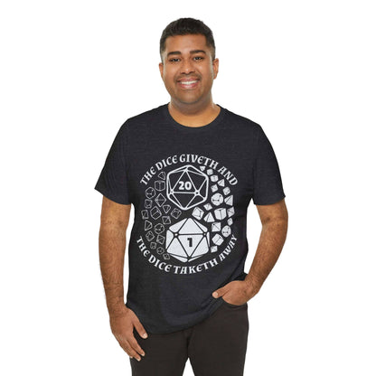 Printify T-Shirt DnD Shirt - Yin Yang Dice