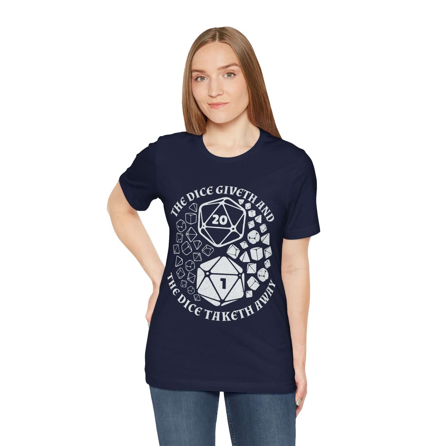 Printify T-Shirt DnD Shirt - Yin Yang Dice