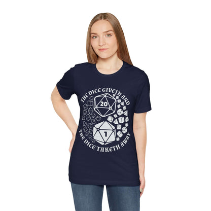 Printify T-Shirt DnD Shirt - Yin Yang Dice