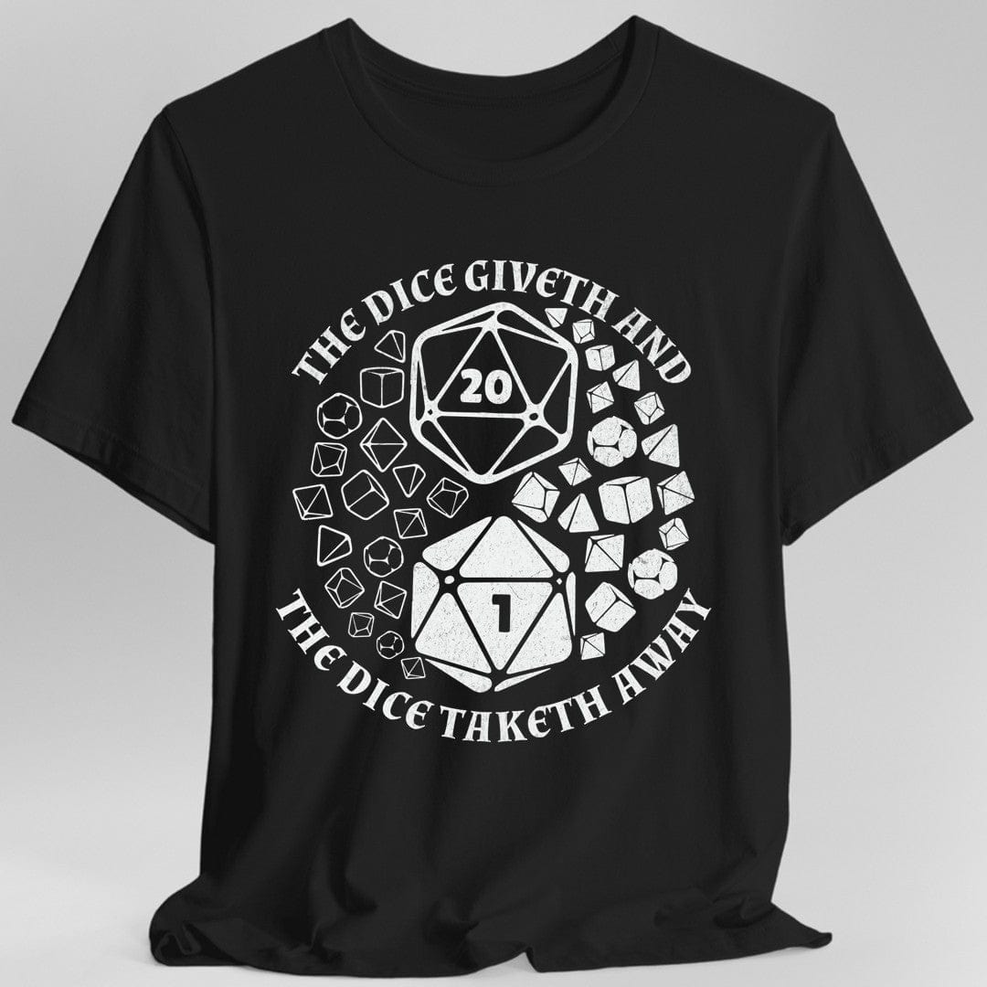 Printify T-Shirt Black / S DnD Shirt - Yin Yang Dice