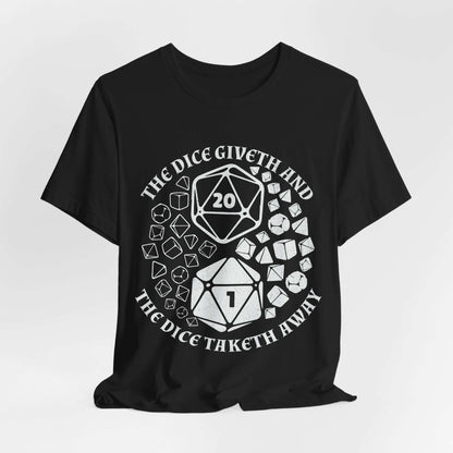 Printify T-Shirt Black / S DnD Shirt - Yin Yang Dice