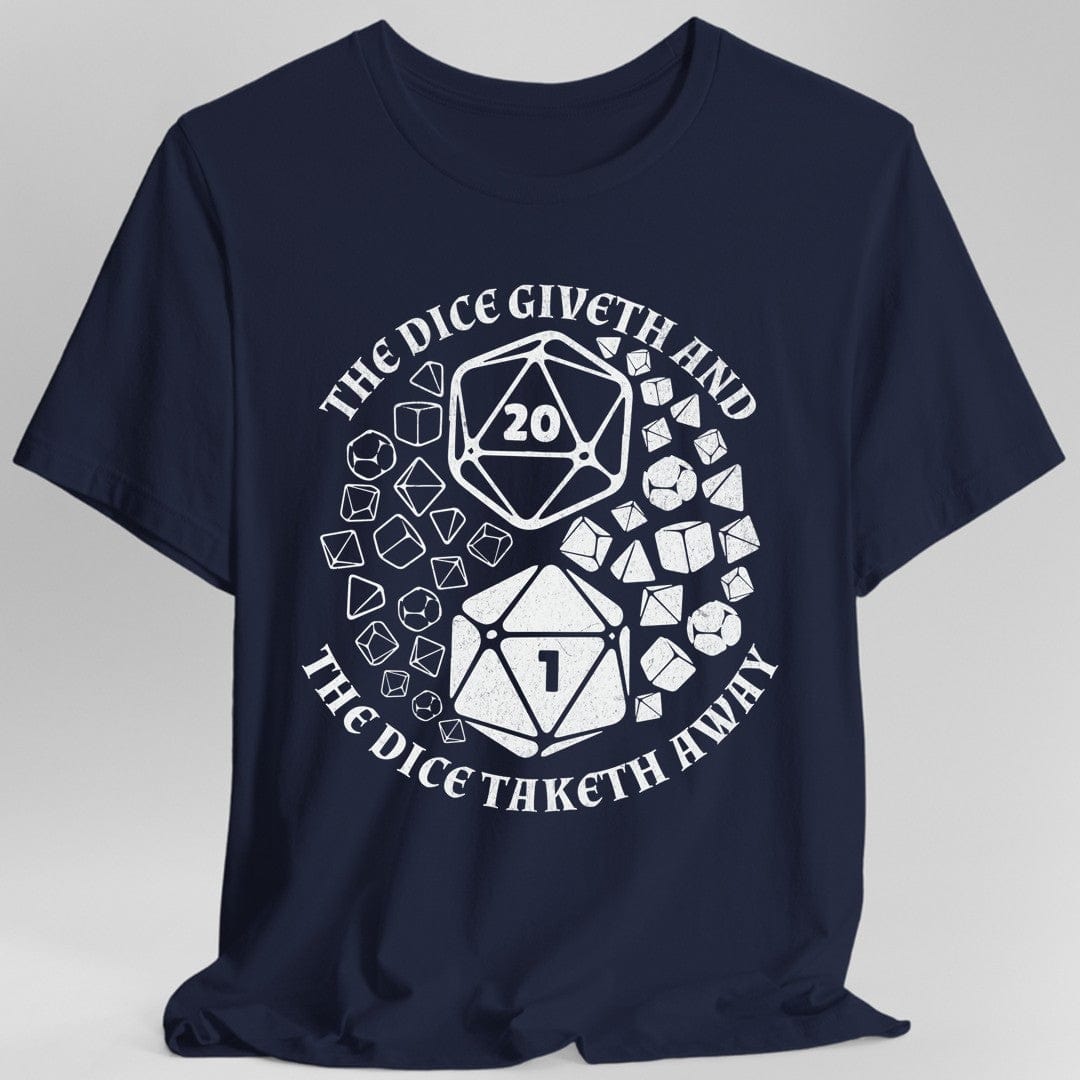 Printify T-Shirt Navy / S DnD Shirt - Yin Yang Dice